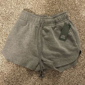gray sweat shorts